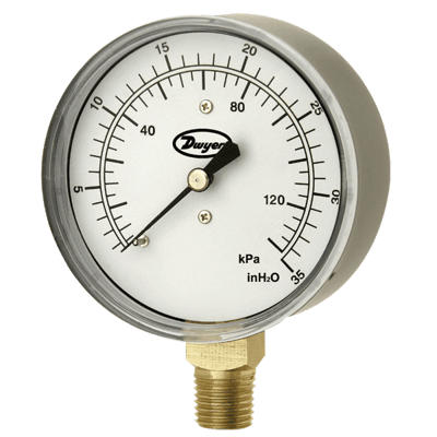 Dwyer Pressure Gauge, Series LPG4